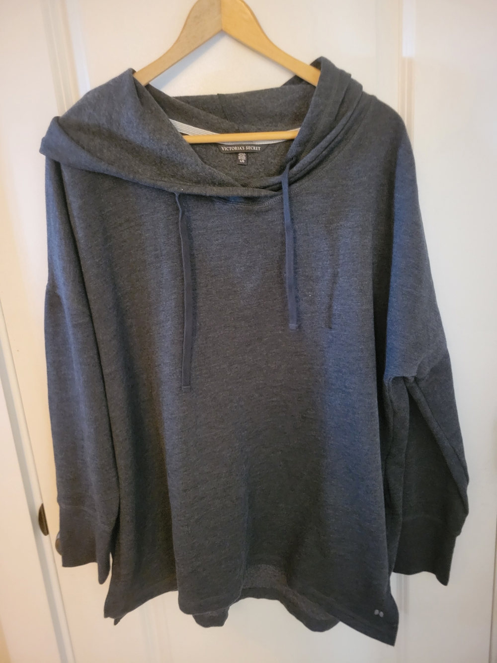 Victoria's Secret Dark Gray Hooded Pullover Sweatshirt